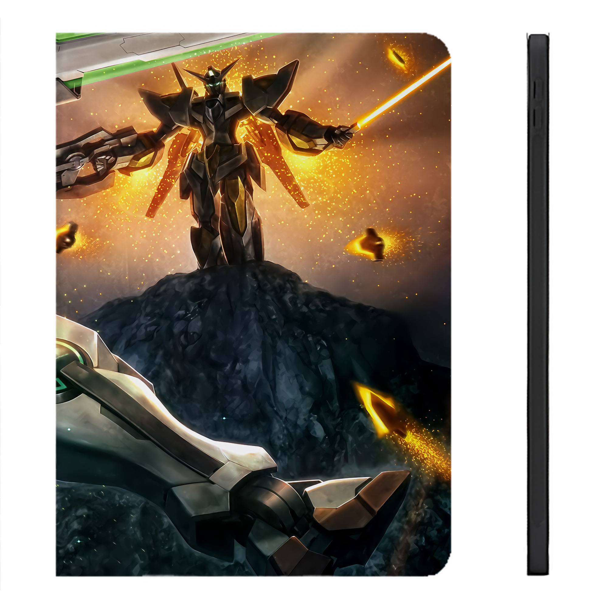 （画像用） 機動戦士ガンダム Mobile Suit Gundam IPadケース ペンホルダー付き ブックスタイルデザイン